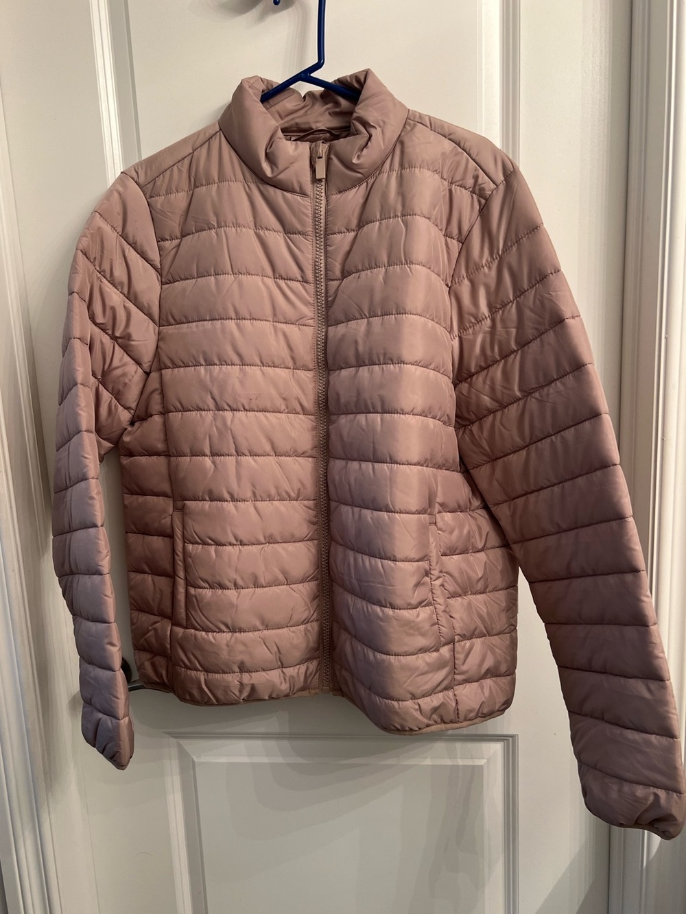 Taupe Quilted Puffer Jacket - Men